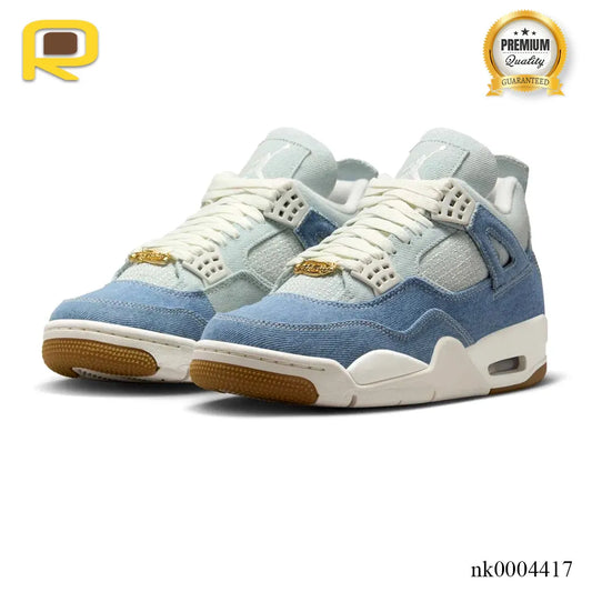 AJ 4 Denim Worn Blue Shoes Sneakers – nk0004418 image 2
