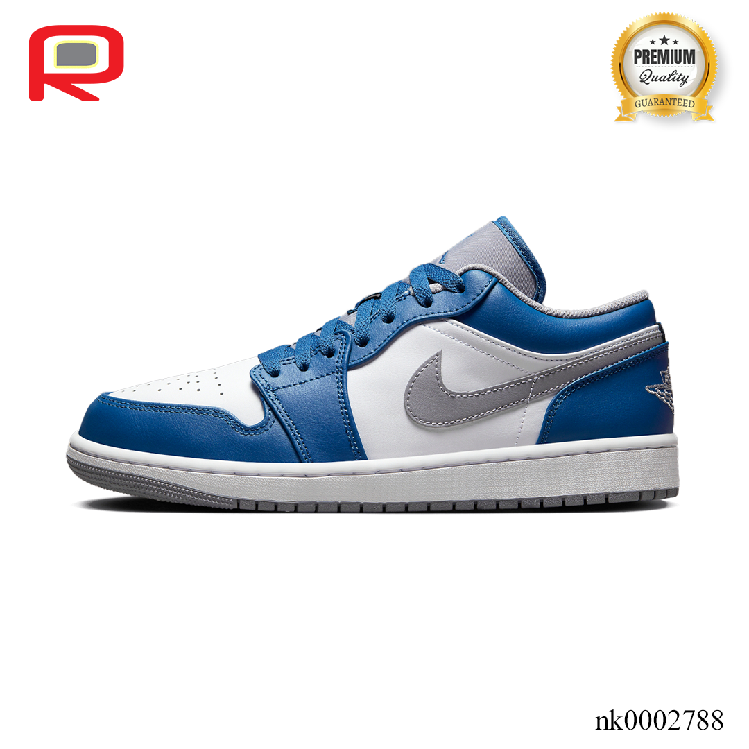 AJ 1 Low True Blue Shoes Sneakers - nk0002788 image 1