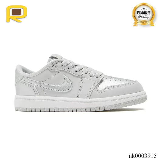 AJ 1 Low OG Metallic Silver Shoes Sneakers - nk0003915 image 0