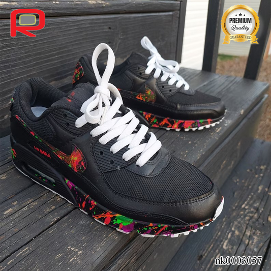 AM 90 Fruity Pebbles Custom Shoes Sneakers - nk0003057 image 0