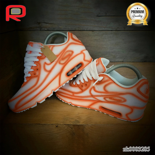 AM 90 Orange Cartoon Custom Shoes Sneakers - nk0003285 image 2