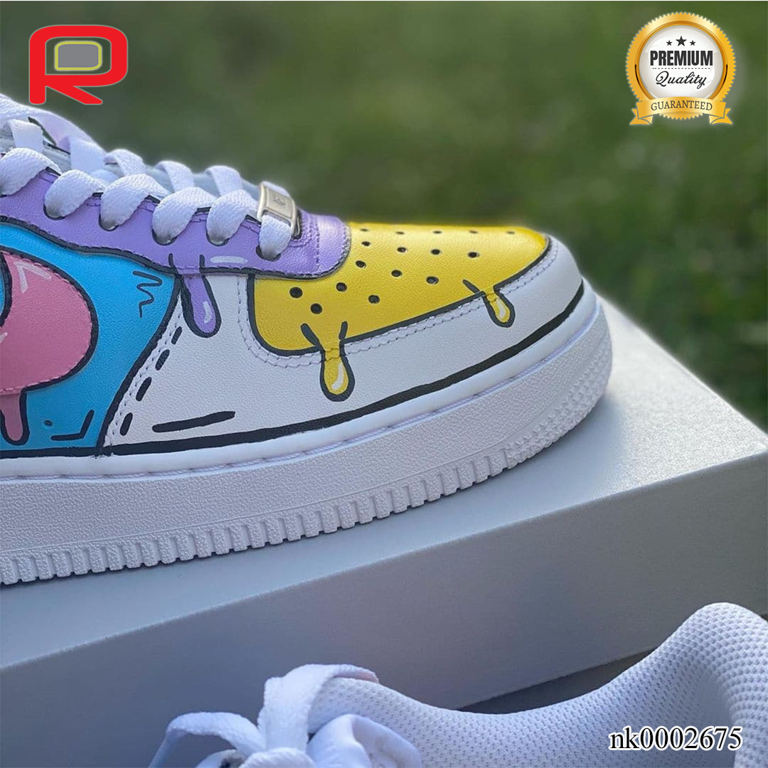 AF 1 Cartoon Drip Custom Shoes Sneakers - nk0002675 image 2