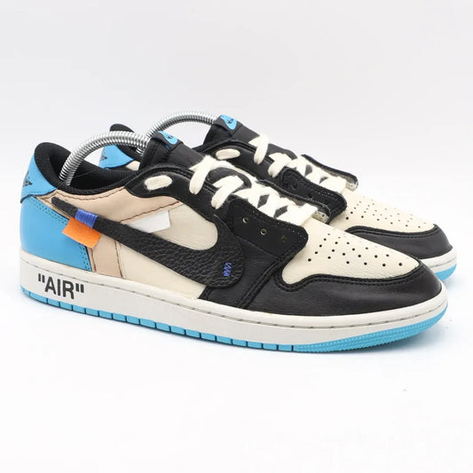 OW x AJ 1 Low OG UNC Shoes Sneakers – nk0004645 image 2
