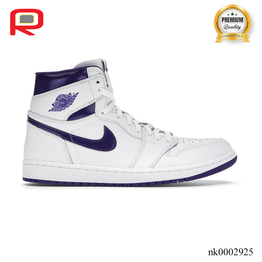 AJ 1 Retro High Court Purple Shoes Sneakers - nk0002925 image 0