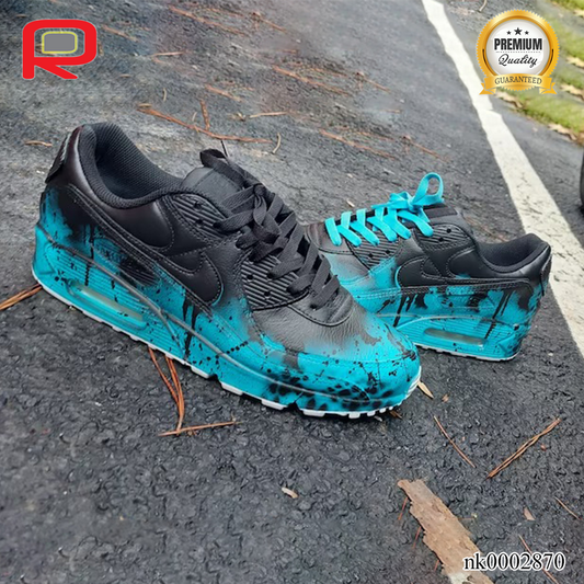 AM Island Blue Custom Shoes Sneakers - nk0002870 image 0