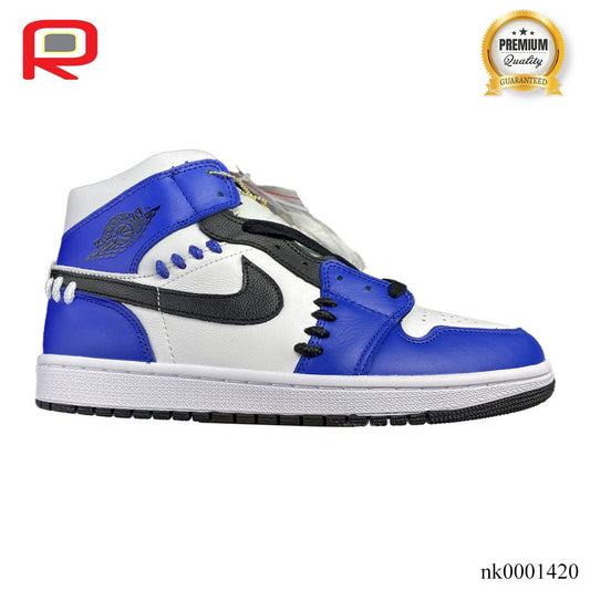 AJ1 Mid SE "Game Royal" White Blue Black Shoes Sneakers - nk0001420 image 0