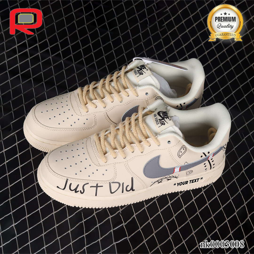 AF 1 07 Low PS5 Beige Black Grey Custom Shoes Sneakers - nk0003008 image 2