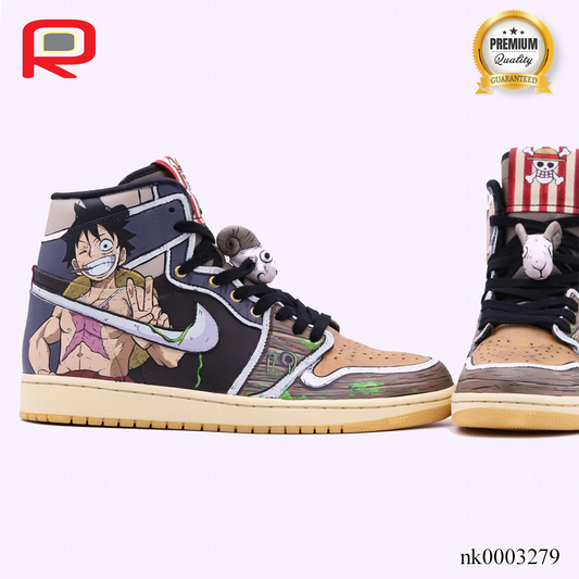 AJ 1 High Pirate Custom Shoes Sneakers - nk0003279 image 2