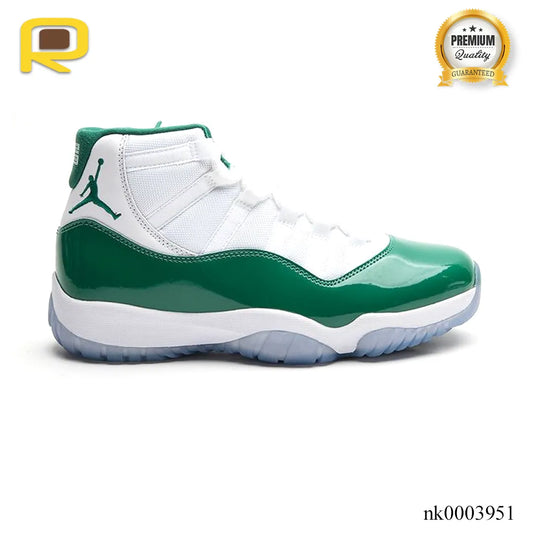 AJ 11 White Green Shoes Sneakers - nk0003951 image 0