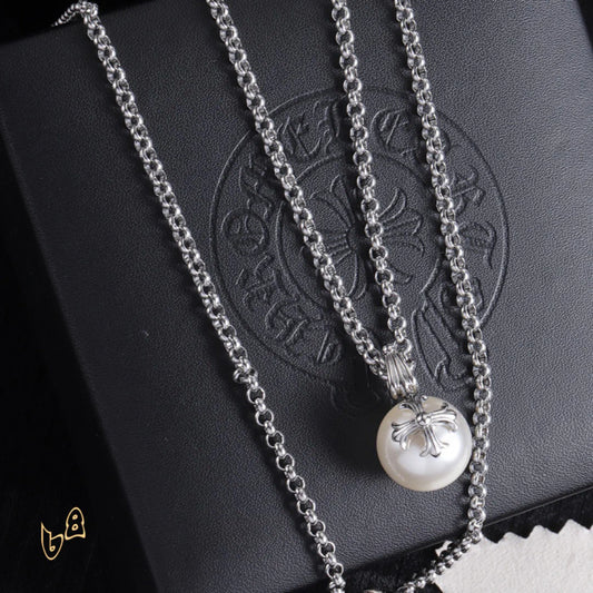 CH Pearl Pendant Necklace - CH0045 image 2