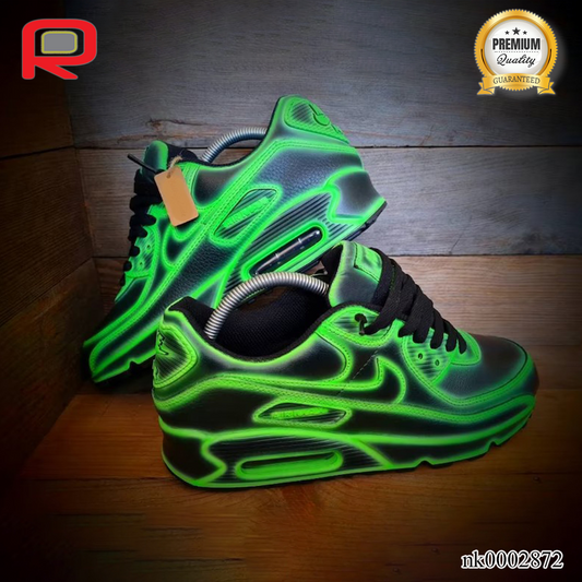 AM 90 Neon Green Cartoon Custom Shoes Sneakers - nk0002872 image 2