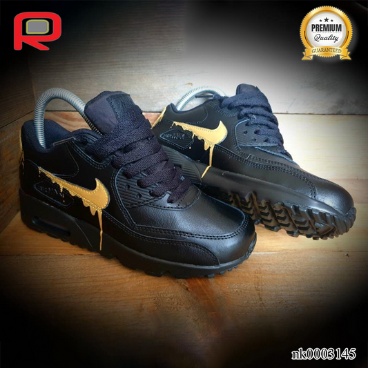 AM 90 Dripping Gold Custom Shoes Sneakers - nk0003145 image 0