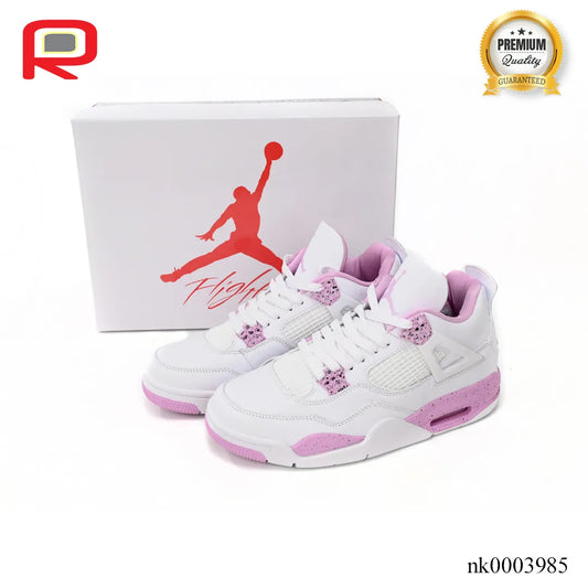 AJ 4 White Pink Oreo Shoes Sneakers - nk0003985 image 2