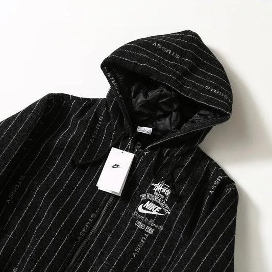 NK x Stussy Striped Wool Jacket - NK0013 image 2
