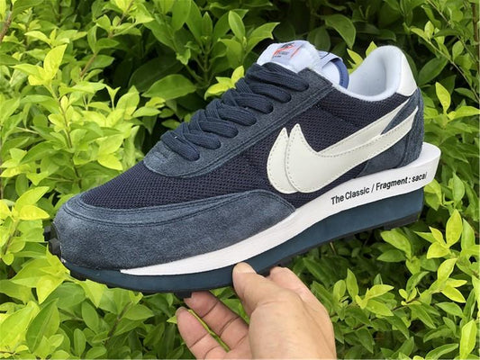 Fragment x Sacai x LDWaffle Blackened Blue Shoes Sneakers - nk0001595 image 2
