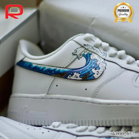 AF 1 Geat Wave Kanagawa Custom Shoes Sneakers - nk0002637 image 2