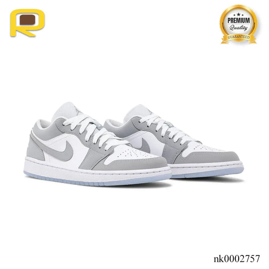 AJ 1 Low White Wolf Grey Shoes Sneakers - nk0002757 image 2