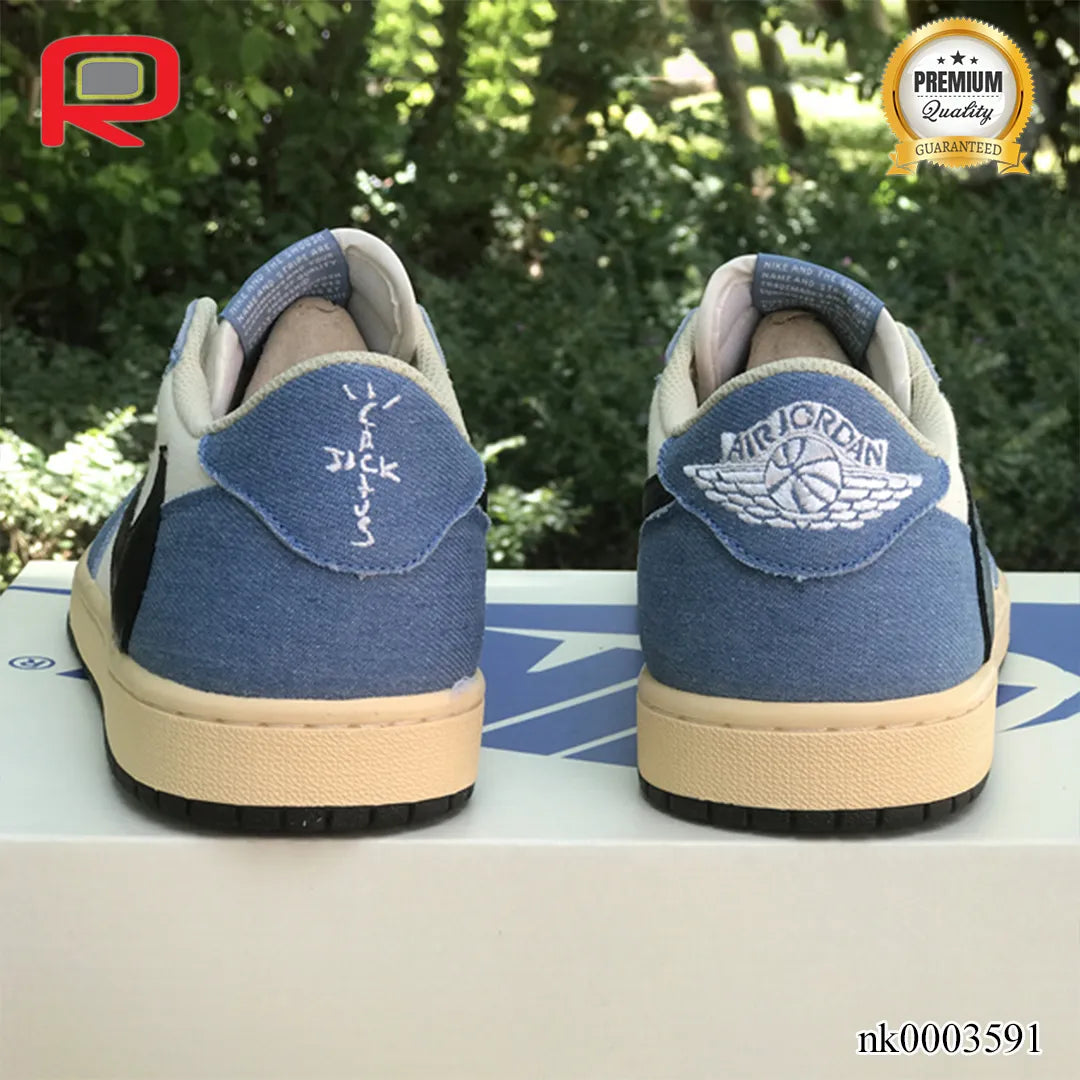 AJ 1 Low OG Black/Blue Shoes Sneakers - nk0003591 image 10