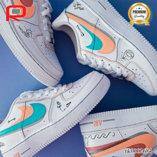 AF 1 Swoosh Custom Shoes Sneakers - nk0002684 image 0