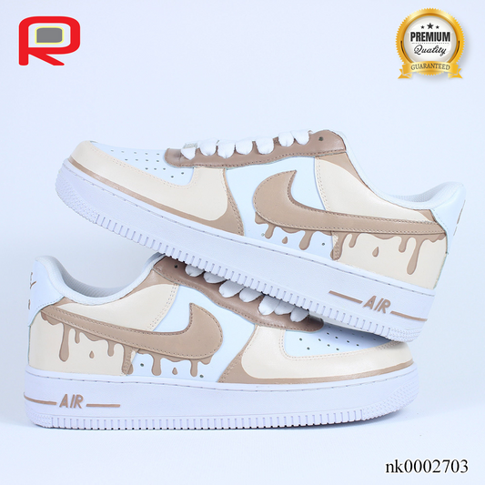 AF 1 Beige Cream Custom Shoes Sneakers - nk0002703 image 0