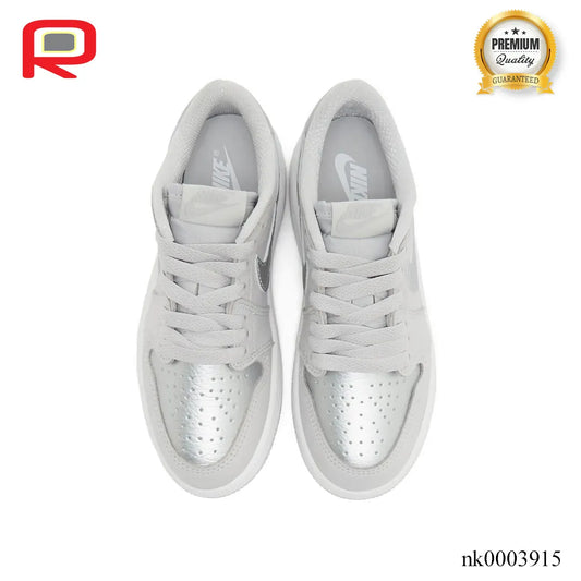 AJ 1 Low OG Metallic Silver Shoes Sneakers - nk0003915 image 2