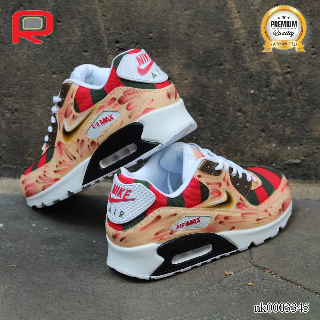 AM 90 Freddy Krueger Custom Shoes Sneakers - nk0003345 image 1
