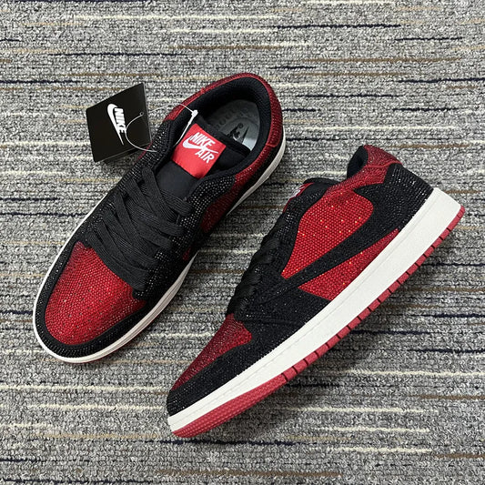 AJ 1 Low Bred Crystal Sneakers – nk0004836 image 2
