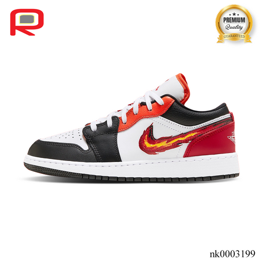 AJ 1 Low Flaming Swoosh Shoes Sneakers - nk0003199 image 2