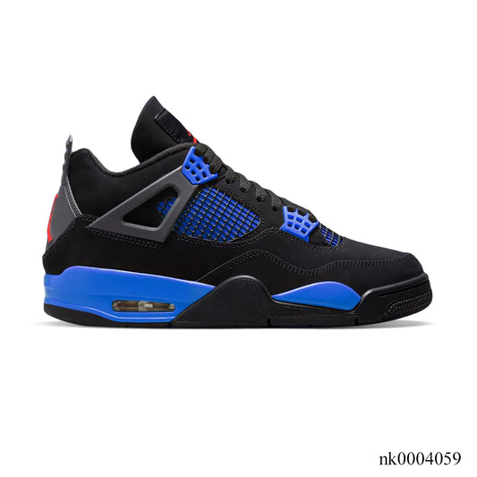 AJ 4 Retro Black Deep Royal Blue Shoes Sneakers - nk0004059 image 0