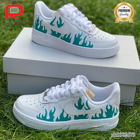 AF 1 Flames Custom Shoes Sneakers - nk0002673 image 0