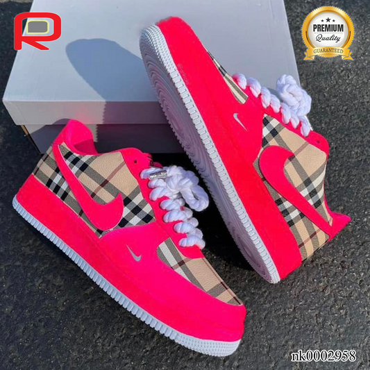 AF 1 x BUR Tahitian Pink Custom Shoes Sneakers - nk0002958 image 0