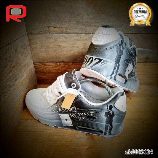 AM 90 James Bond Custom Shoes Sneakers - nk0003124 image 2