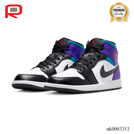 AJ 1 Mid Court Purple Tropical Twist Shoes Sneakers - nk0003353 image 2