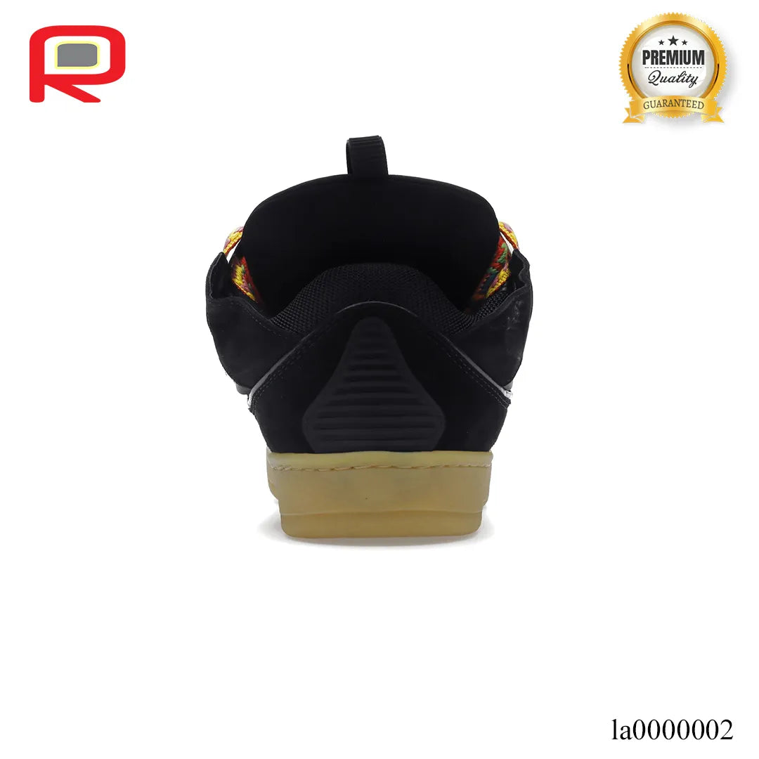 Lanvin Leather Curb Black Shoes Sneakers - la0000002 image 3