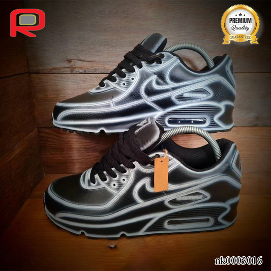 AM 90 Black Cartoon Custom Shoes Sneakers - nk0003016 image 2