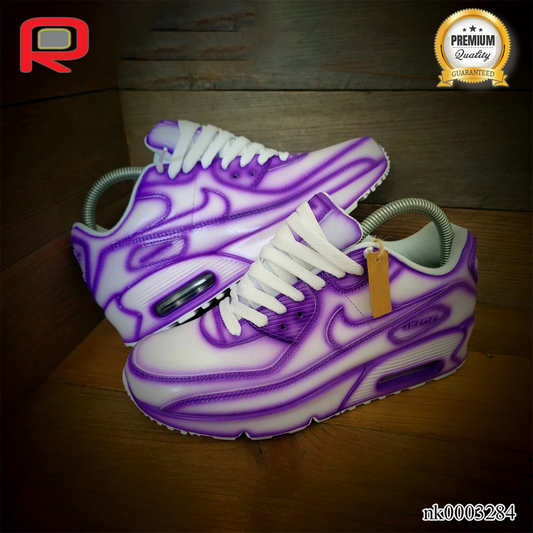 AM 90 Purple Cartoon Custom Shoes Sneakers - nk0003284 image 2