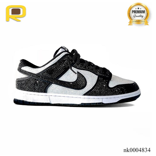 Dunk Low Black White Crystal Shoes Sneakers – nk0004834 image 0