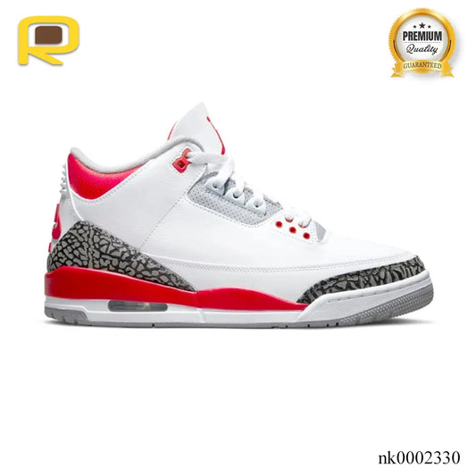 AJ 3 Retro Fire Red Shoes Sneakers - nk0002330 image 0