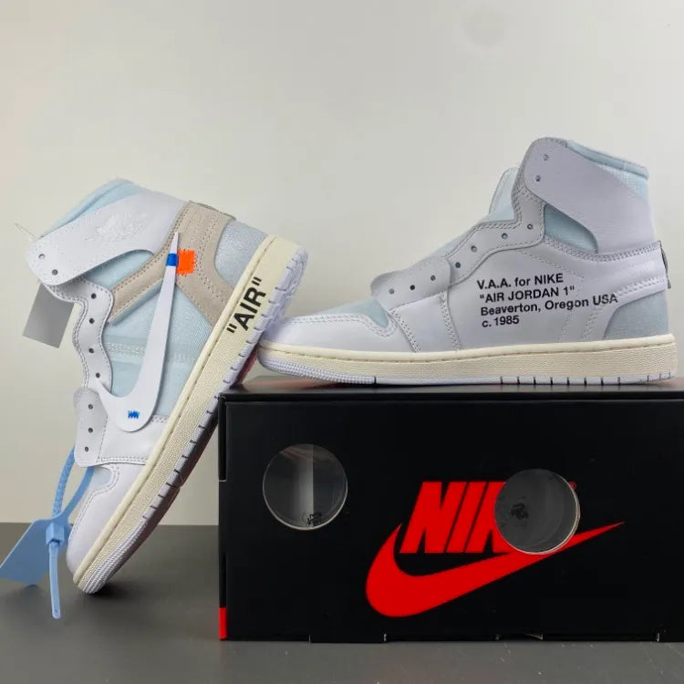 Virgil Abloh Archive x AJ 1 High OG 'Alaska' Shoes Sneakers – nk0004931 image 7