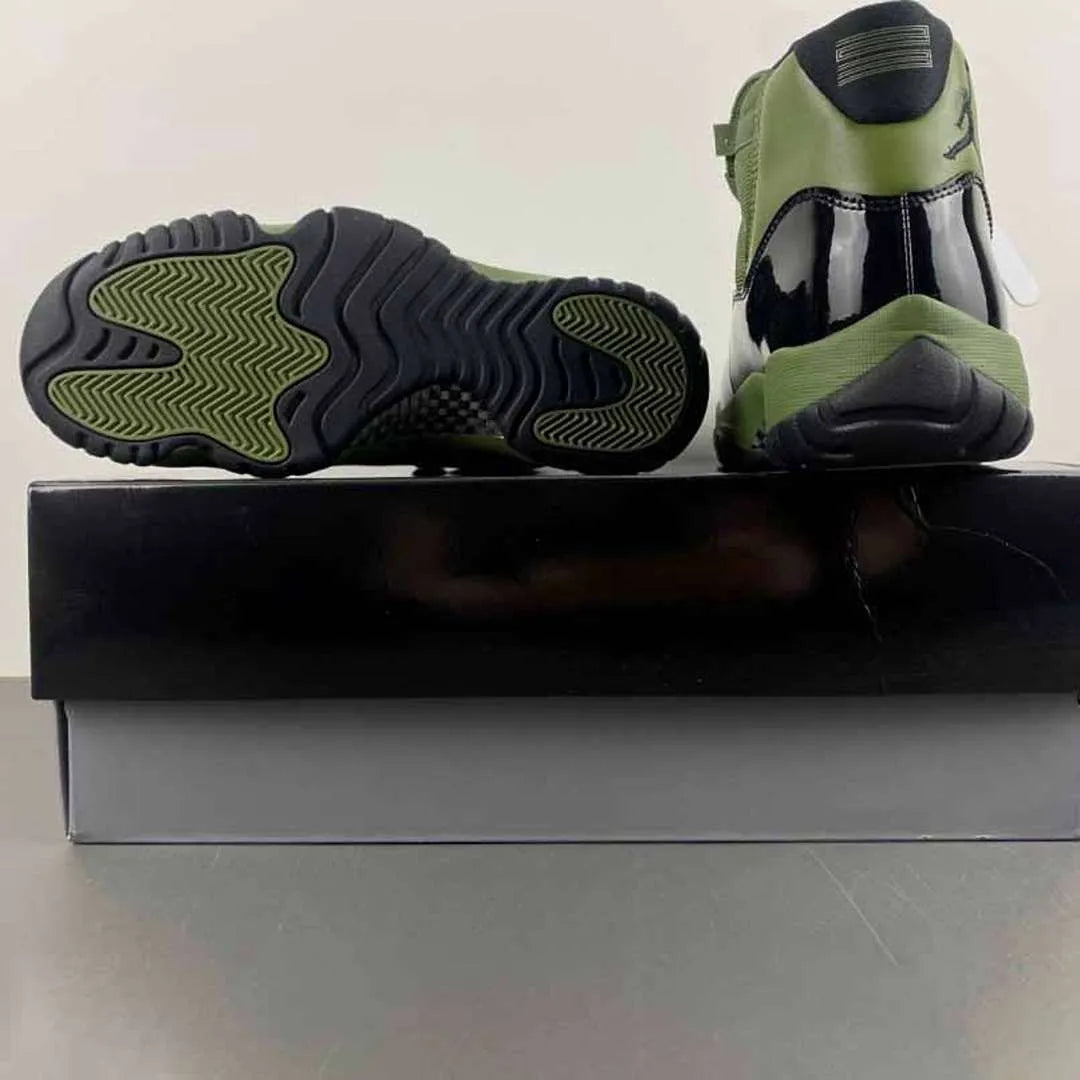 AJ 11 Retro Olive and Black Shoes Sneakers - nk0004177 image 7