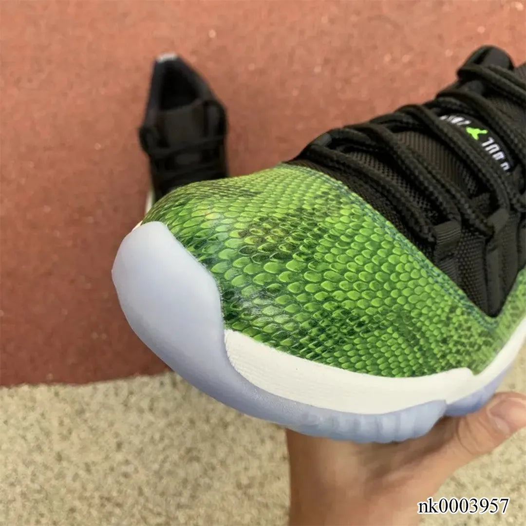 AJ 11 Low Green Snakeskin Shoes Sneakers - nk0003957 image 8
