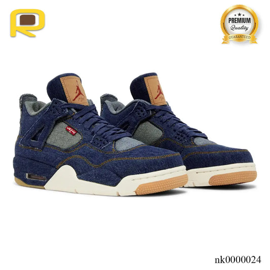 Levi’s x AJ 4 Denim Shoes Sneakers – nk0000024 image 2