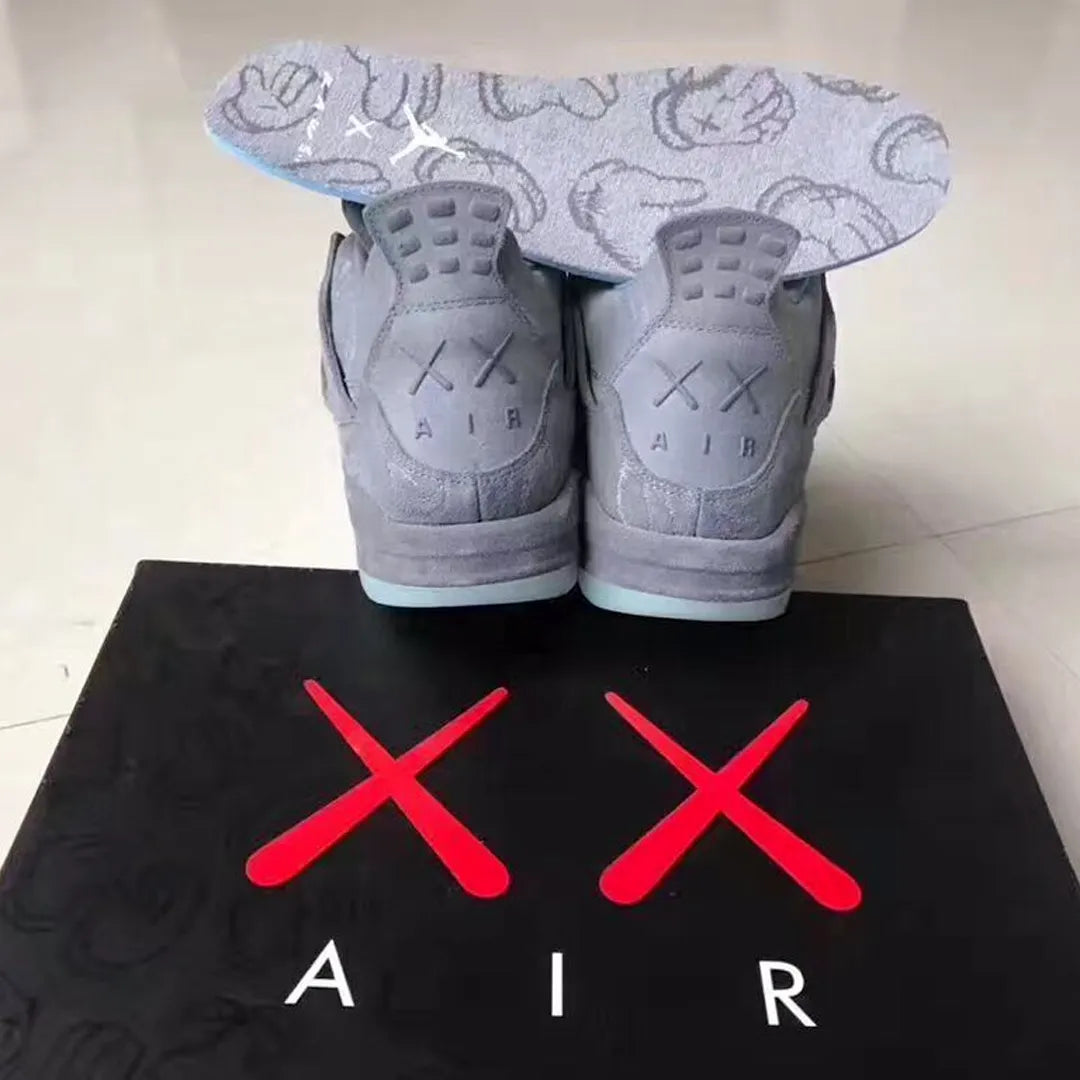 KAWS x AJ 4 Cool Grey Shoes Sneakers – nk0003104 image 10