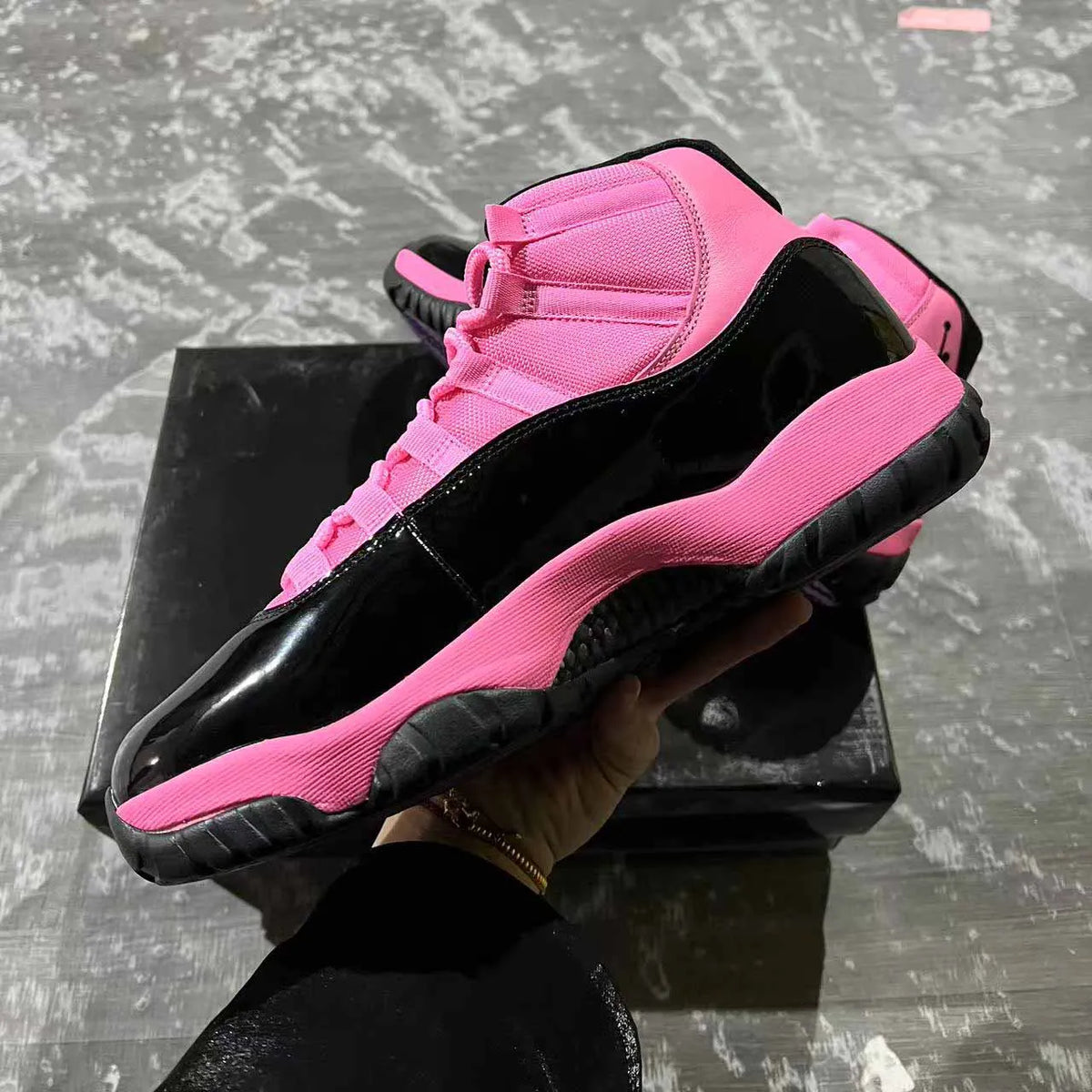 AJ 11 Black Pink Shoes Sneakers - nk0004315 image 6