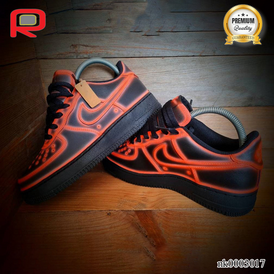 AF 1 Neon Orange Cartoon Custom Shoes Sneakers - nk0003017 image 2