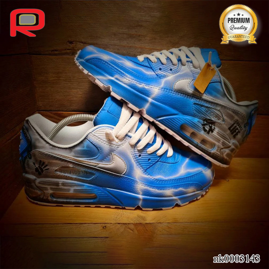 AM 90 Blue Brick Art Custom Shoes Sneakers - nk0003143 image 2