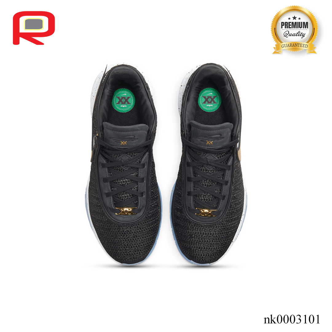 LeBron 20 Black Metallic Gold Shoes Sneakers - nk0003101 image 4