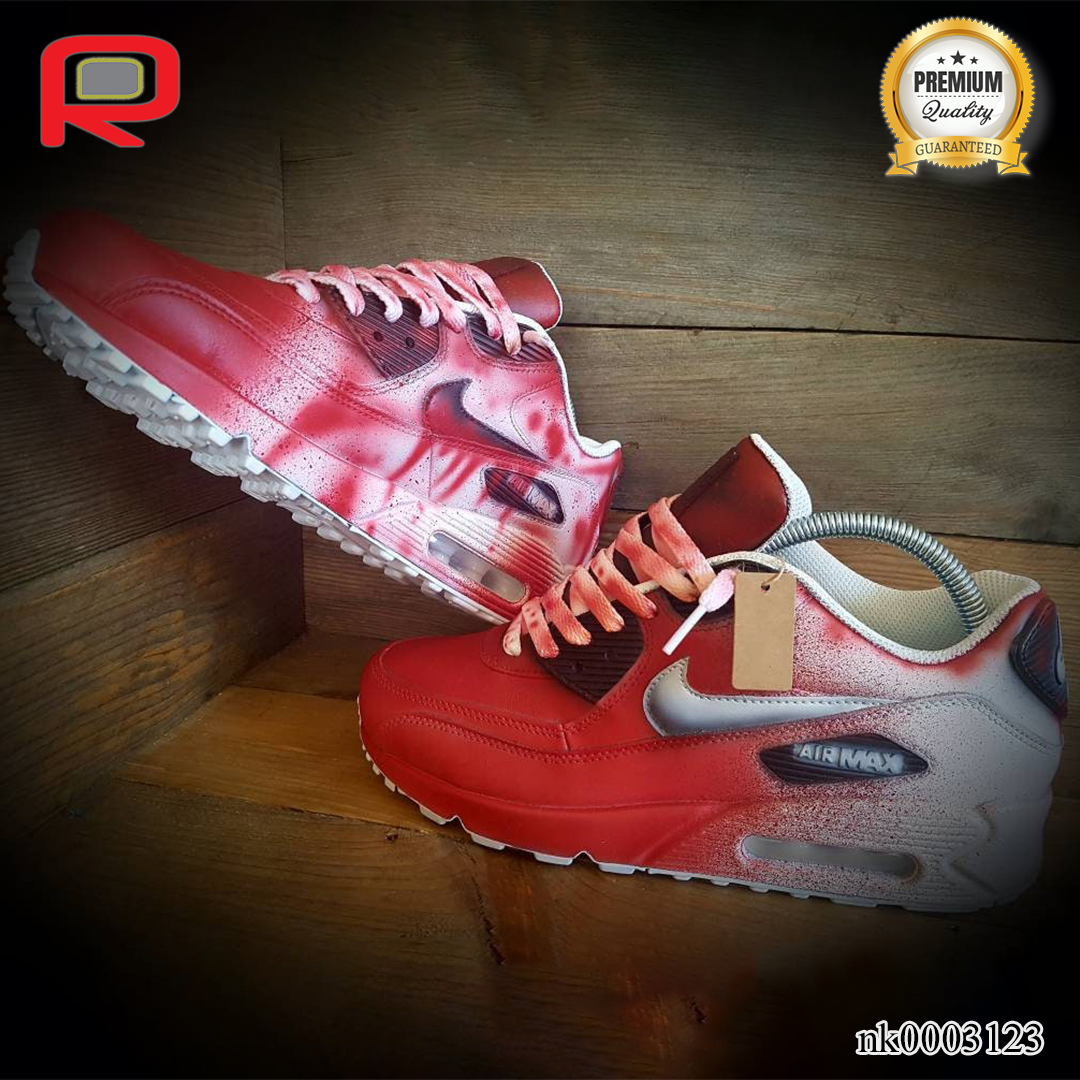 AM 90 Blood Stained Custom Shoes Sneakers - nk0003123 image 3