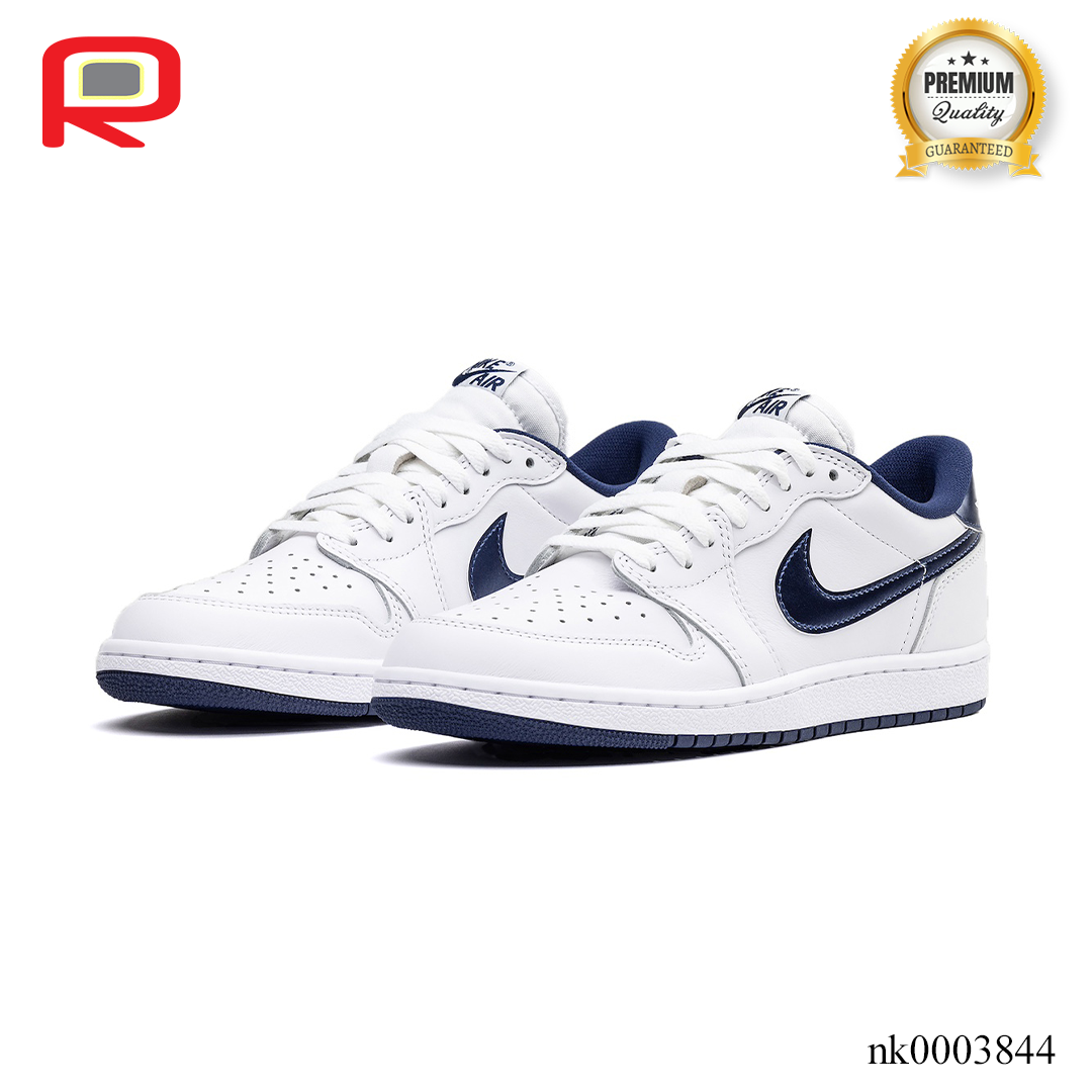 AJ 1 Low '85 Metallic Blue Shoes Sneakers - nk0003844 image 1