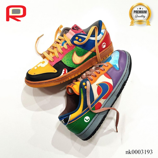 SB Dunk Super Mario Custom Shoes Sneakers - nk0003193 image 0